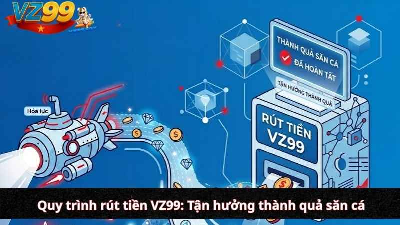 Quy trình rút tiền VZ99: Tận hưởng thành quả săn cá